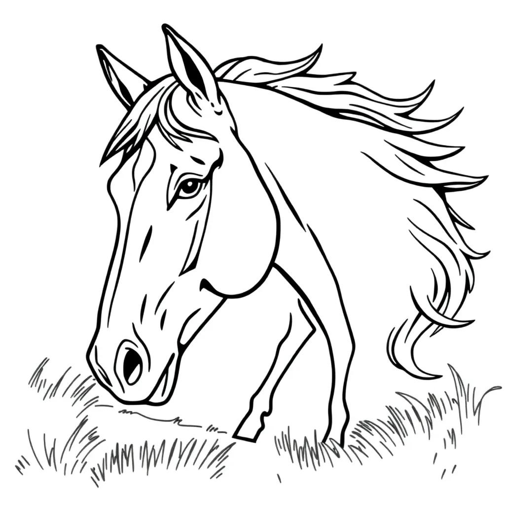 Coloring Page For Horse