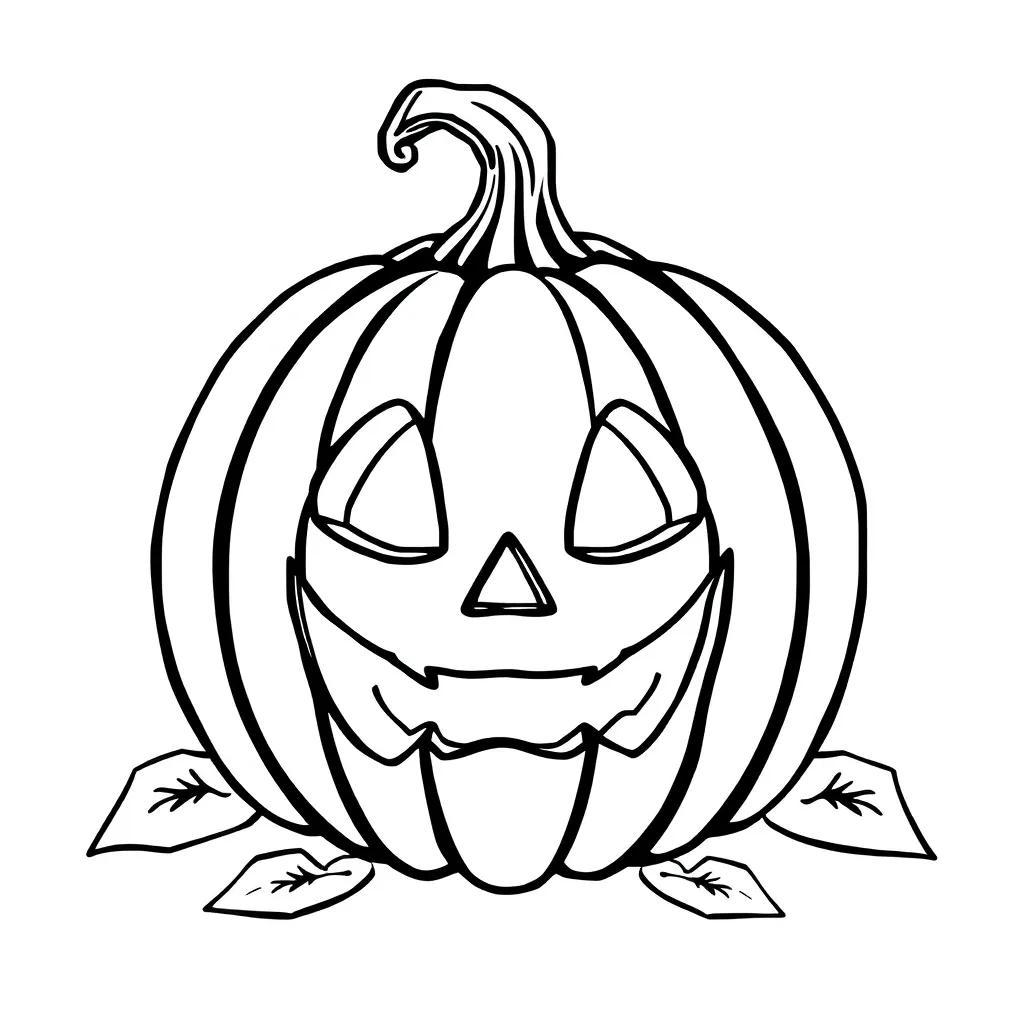 Coloring Page Jack O Lantern