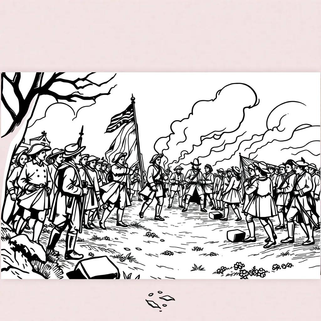 Coloring Pages American Revolution