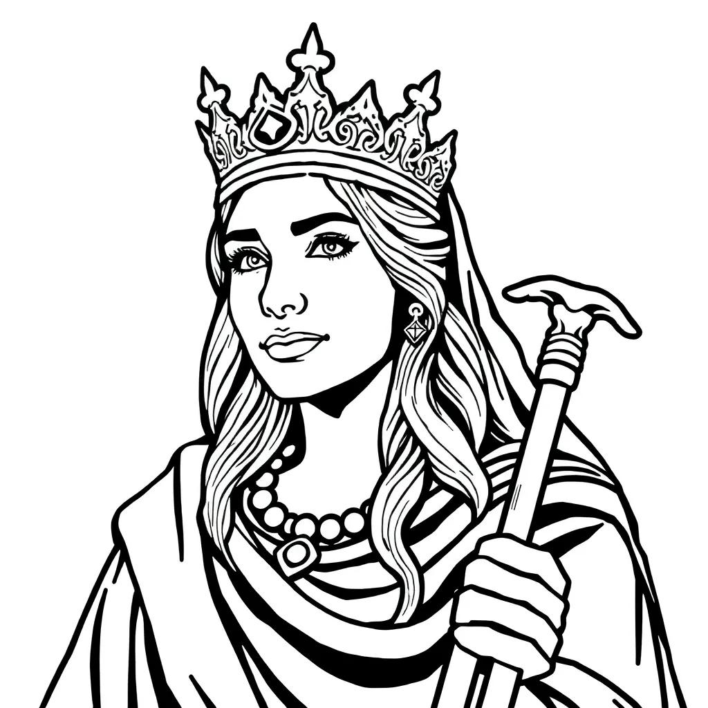 Coloring Page Queen Esther