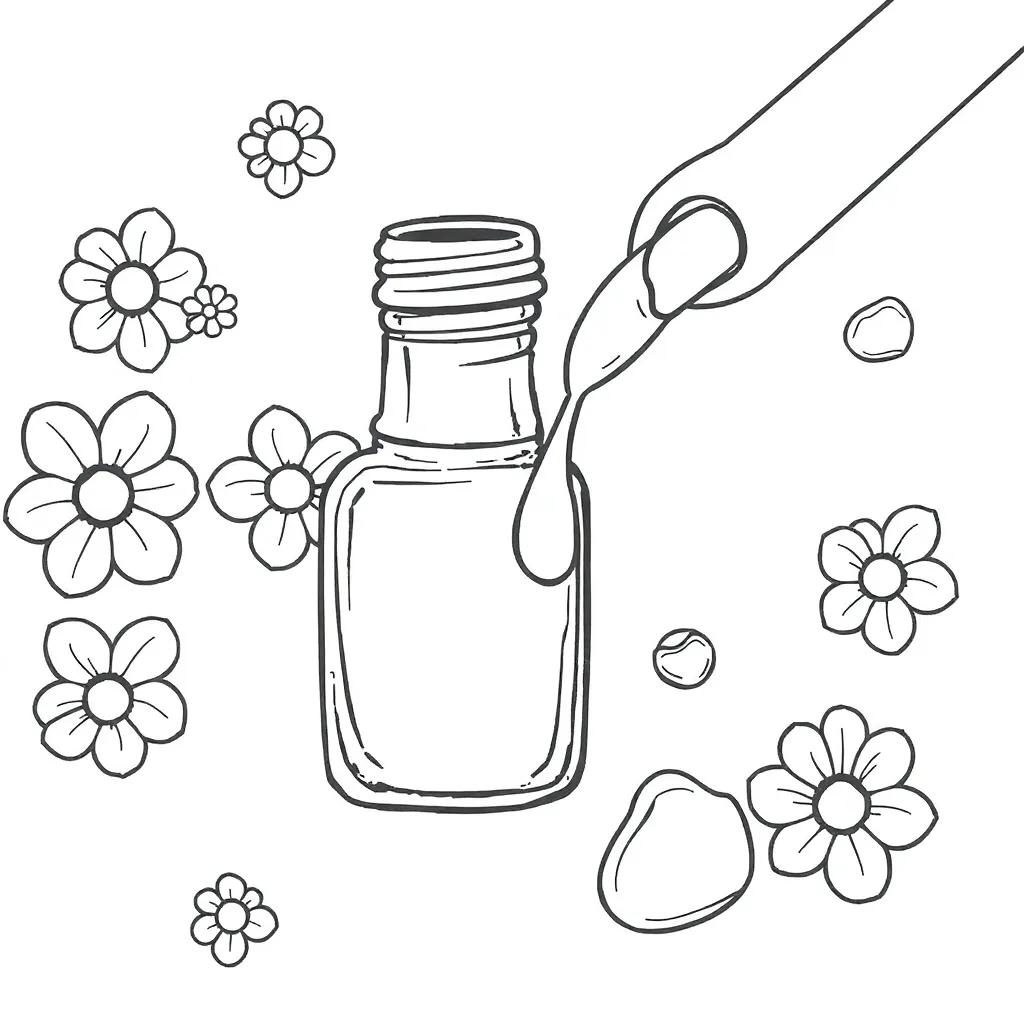 Coloring Pages Of Nail Polish