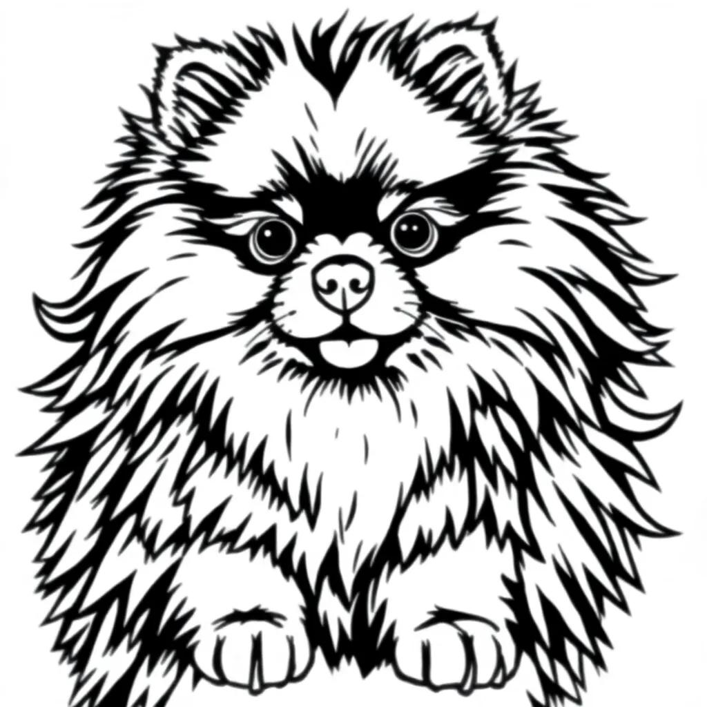 Coloring Pages Of Pomeranians