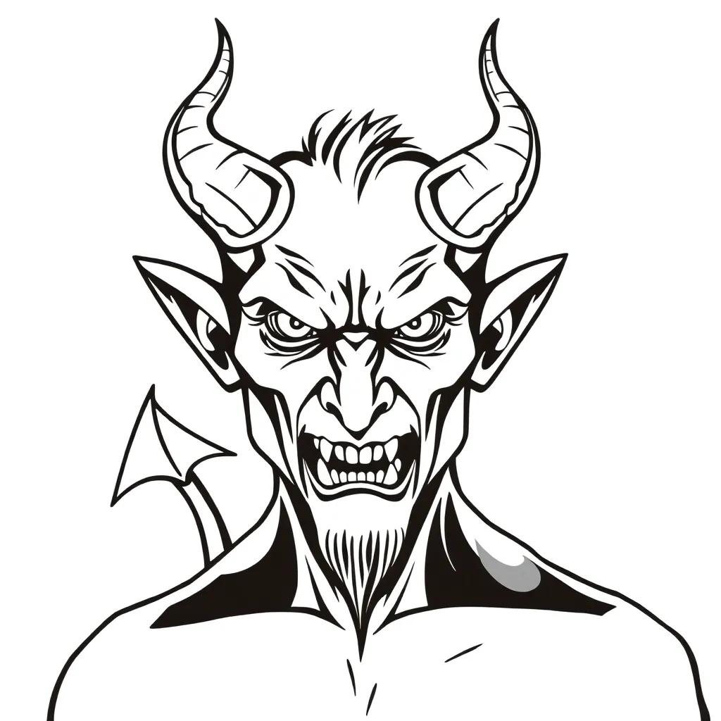 Coloring Pages Of The Devil