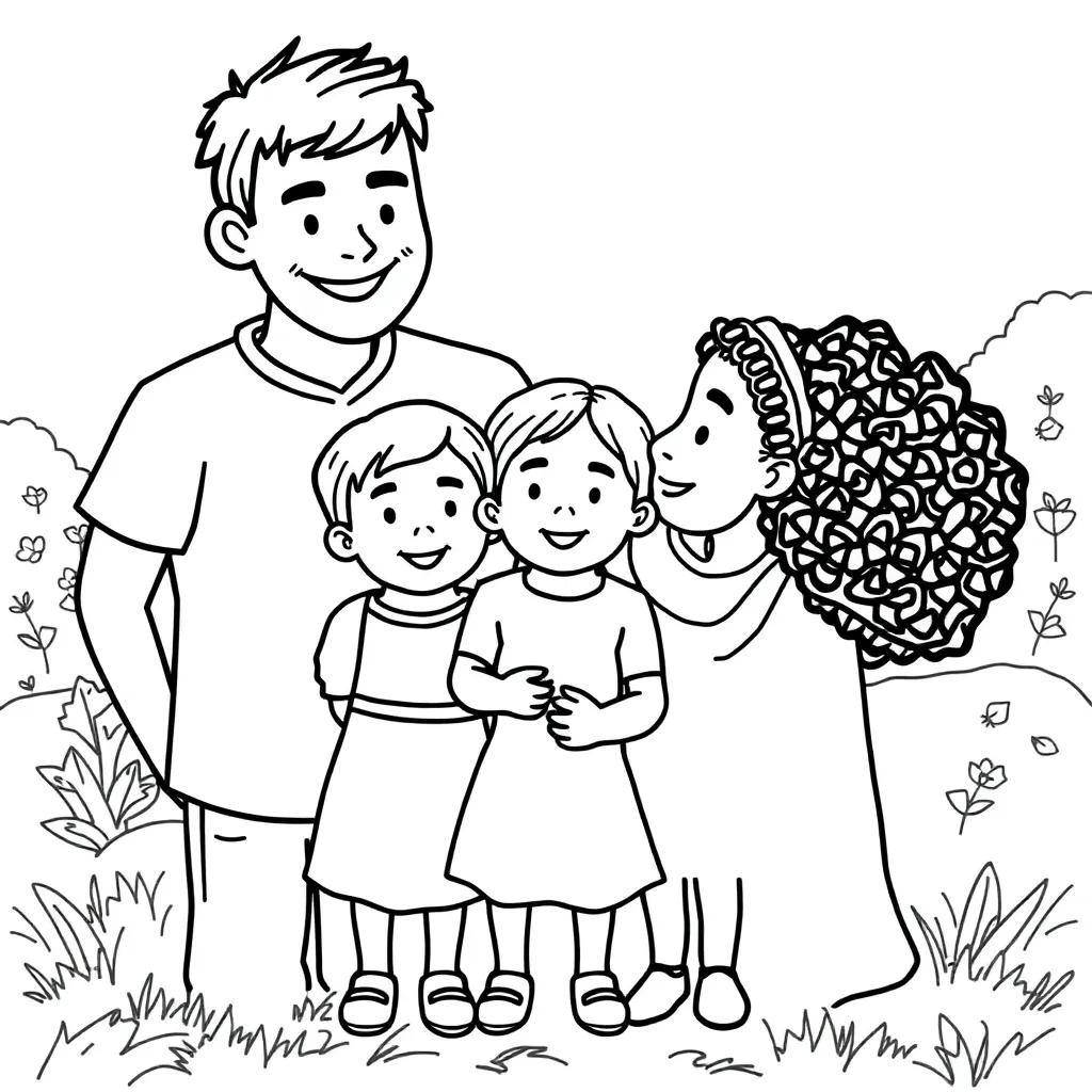 Coloring Page American Flag