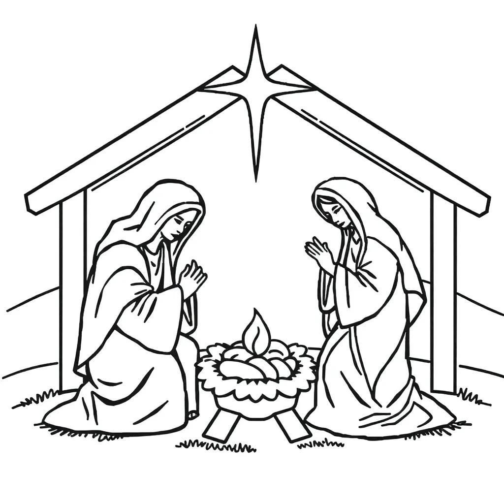 Coloring Pages For Nativity