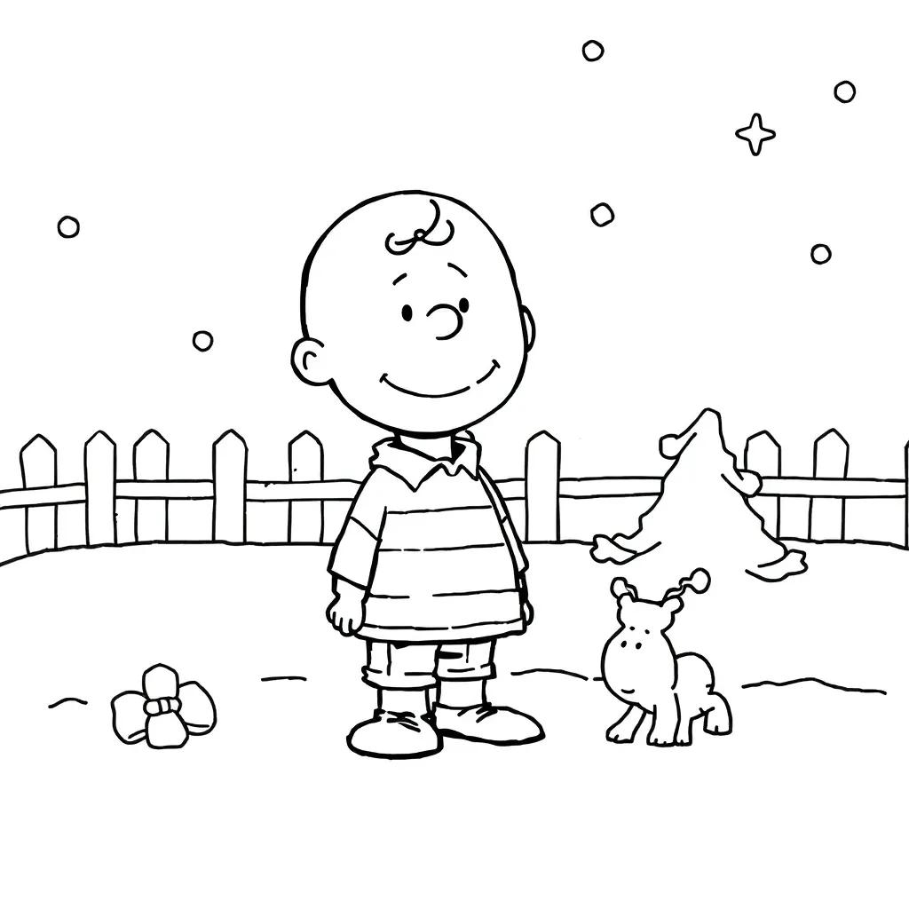Coloring Pages Of Charlie Brown Christmas