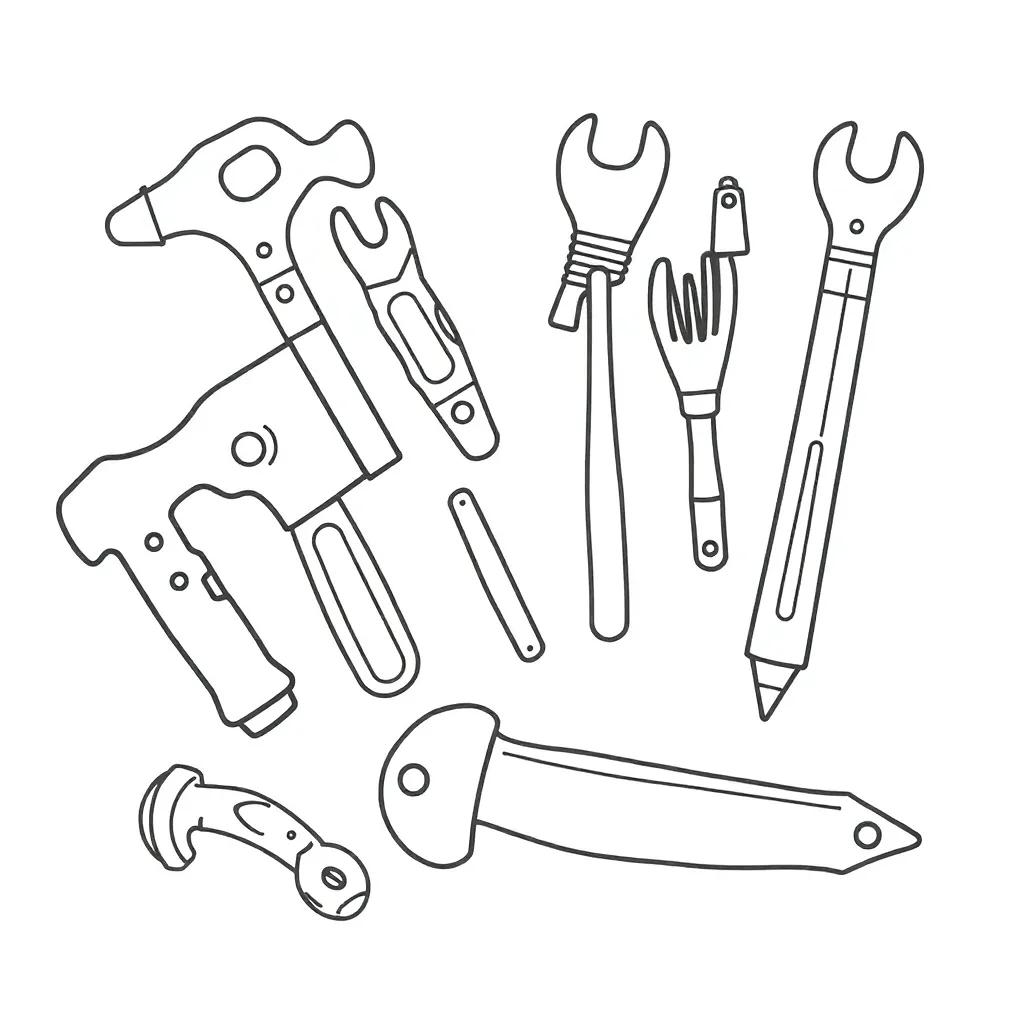 Coloring Pages Of Tools