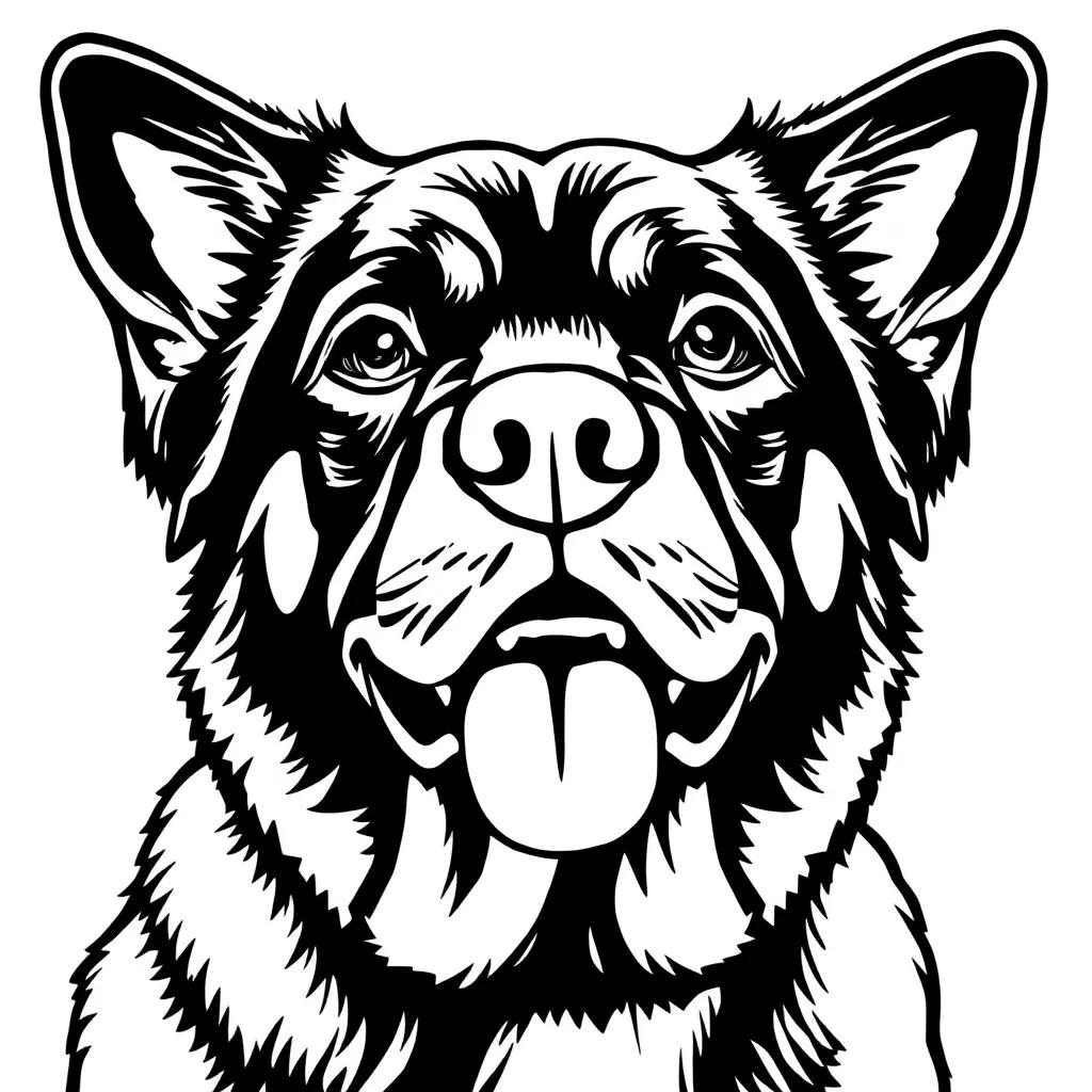 Coloring Page Of Dog