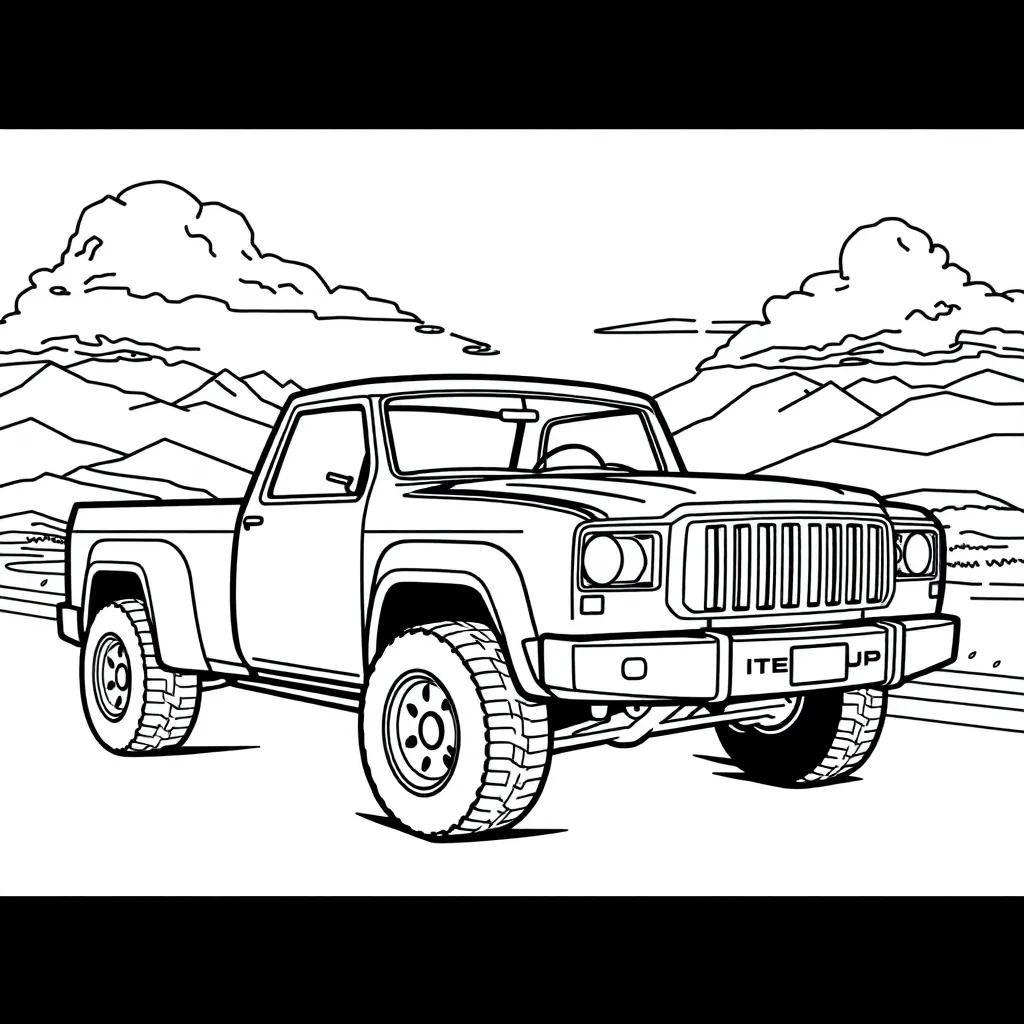 Coloring Pages Pickup Truck
