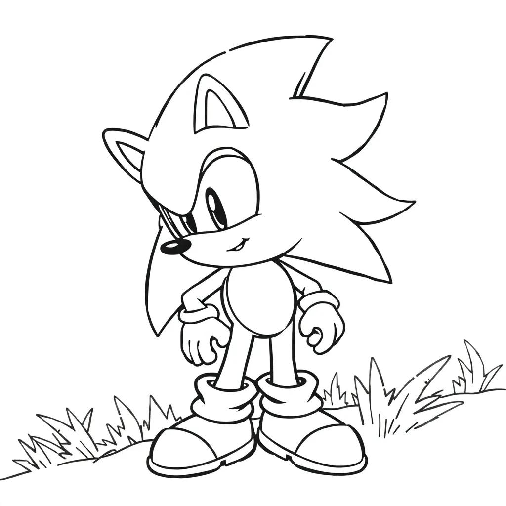 Coloring Pages Of Silver The Hedgehog