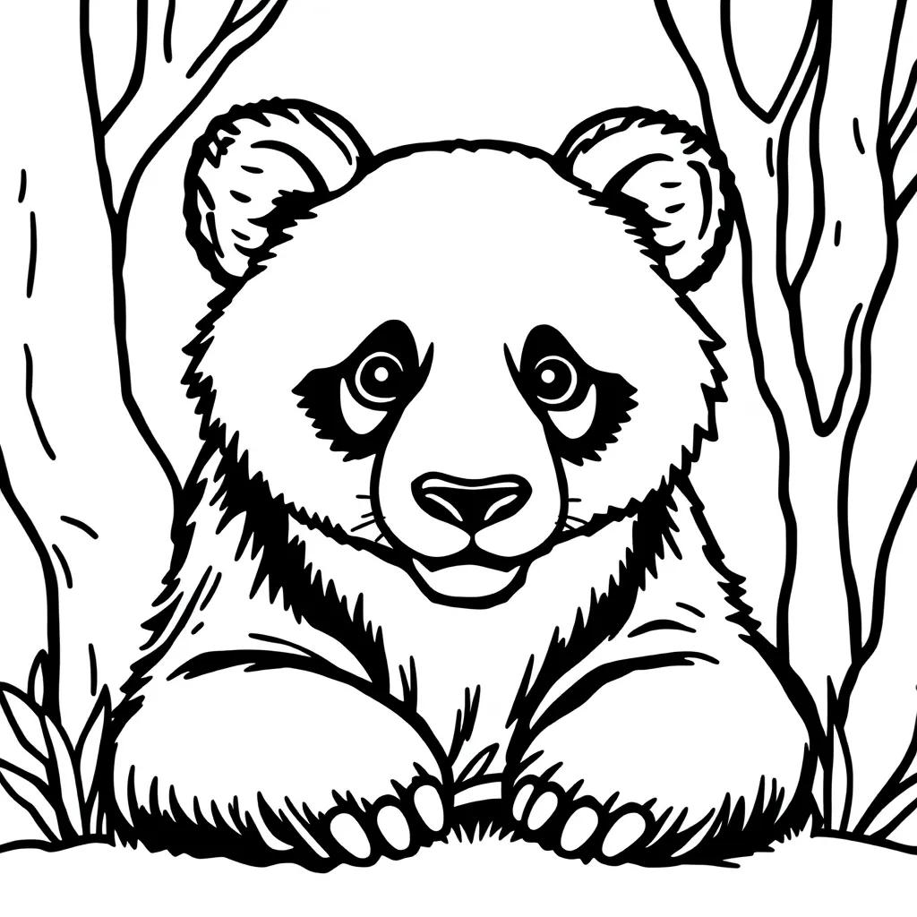 Coloring Page Of A Panda