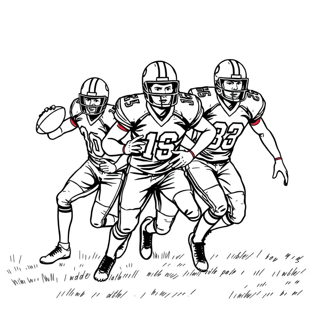 Coloring Pages Football Players