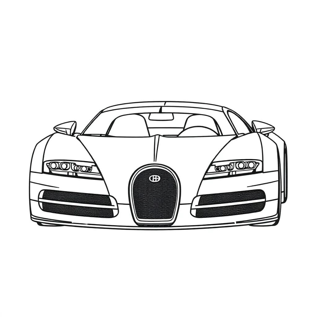 Coloring Pages Of Bugatti Veyron