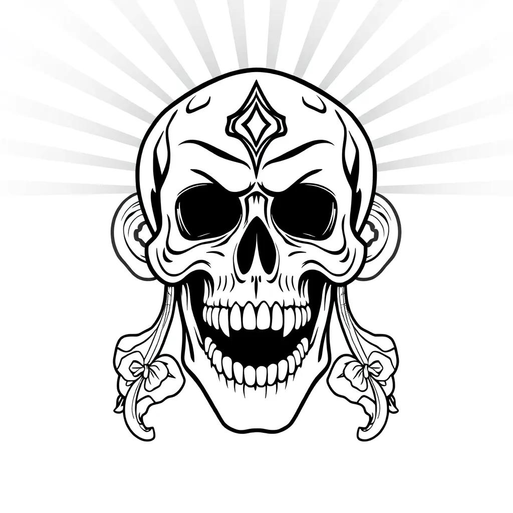 Coloring Pages Of Skulls