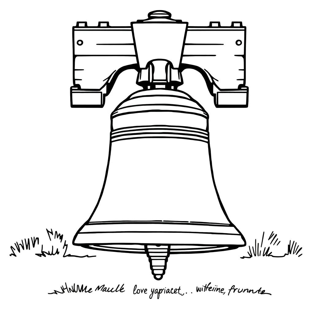 Coloring Page Of Liberty Bell