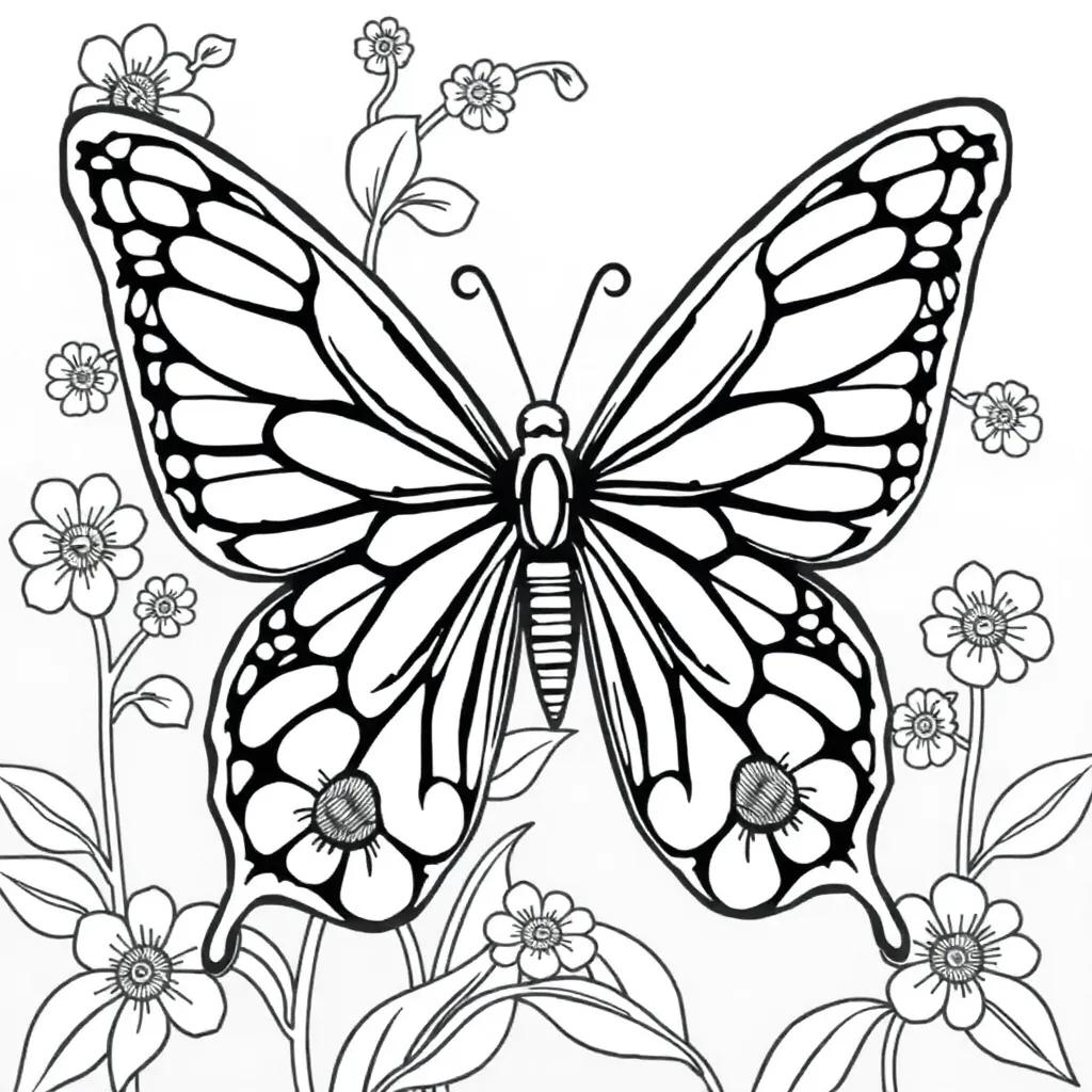 Coloring Pages Of Butterflies For Adults