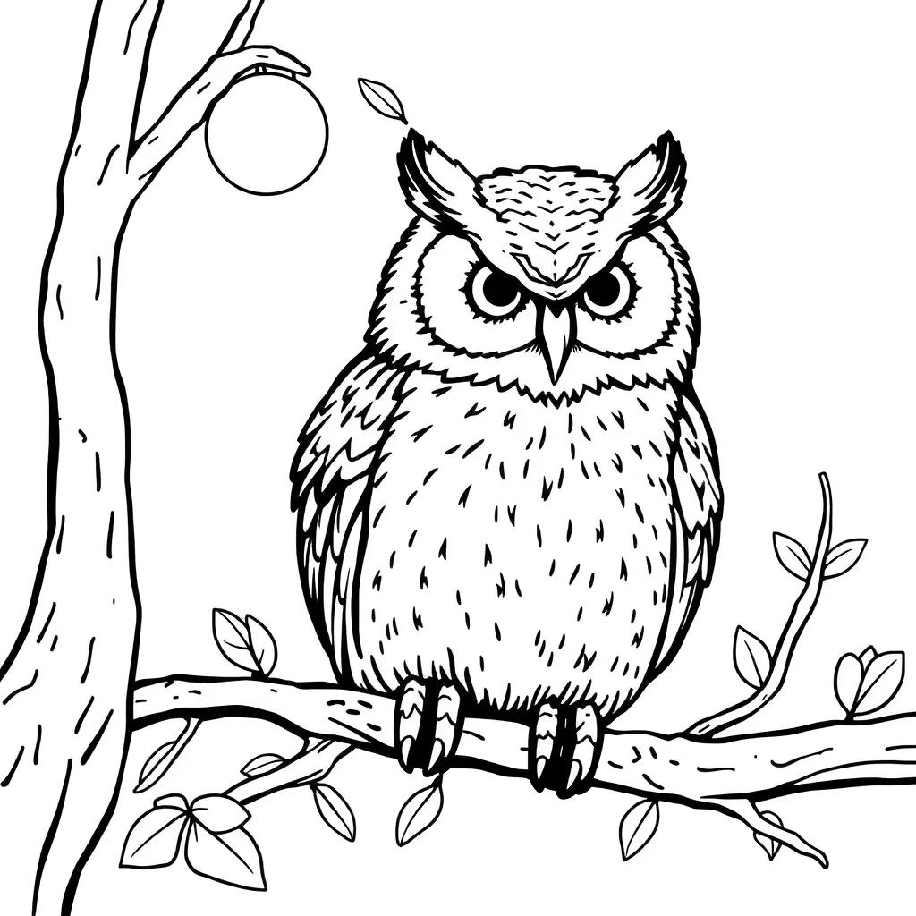 Coloring Pages Of Owls To Print