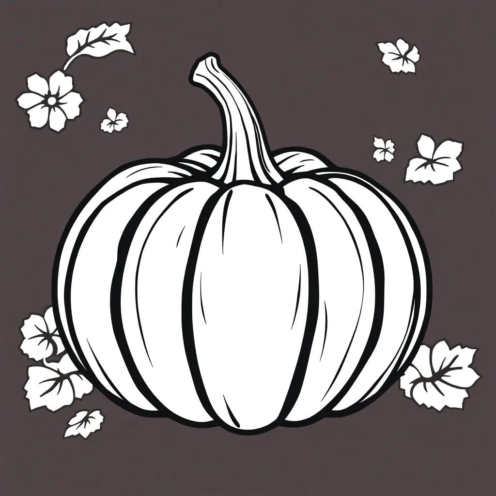 Coloring Page Of Pumpkin