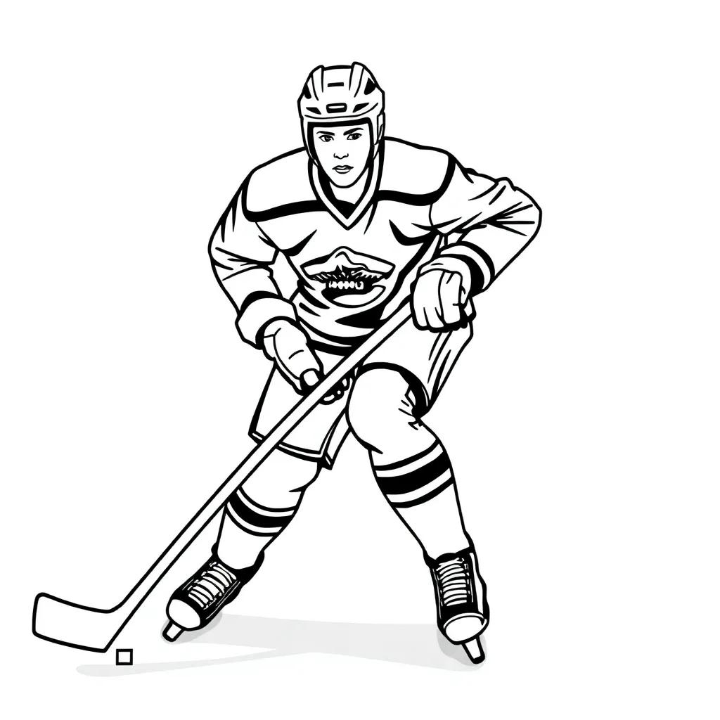 Coloring Pages Hockey Player Coloring Pages Hockey Player