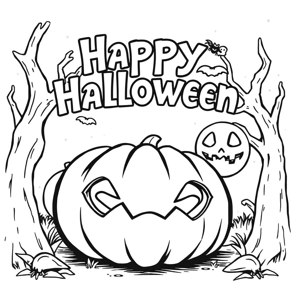 Coloring Pages Happy Halloween