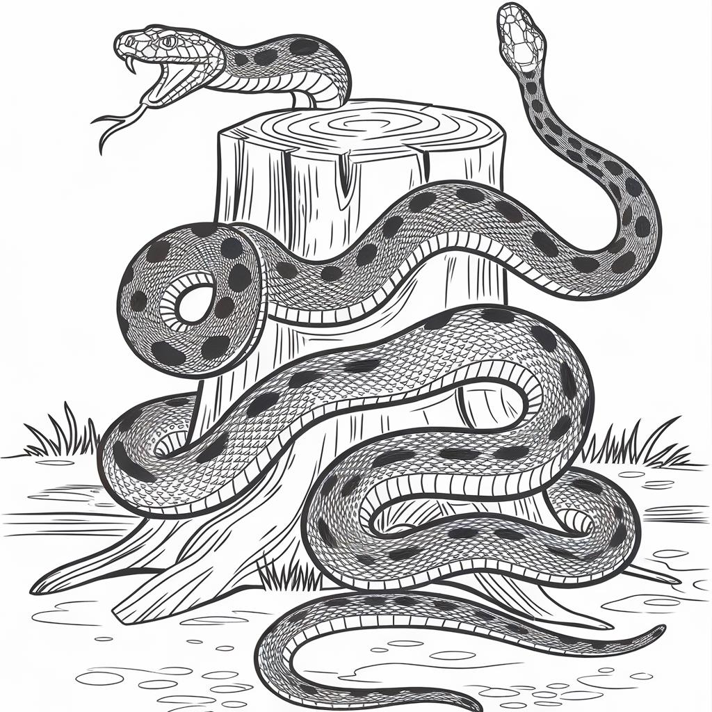 Coloring Pages Snakes Printable
