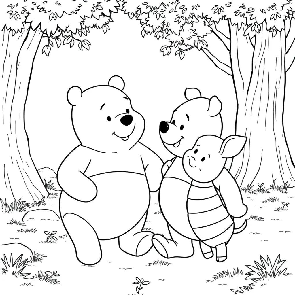 Coloring Pages Of Winnie The Pooh And Piglet