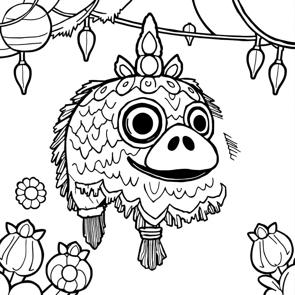 Coloring Pages Of Pinatas