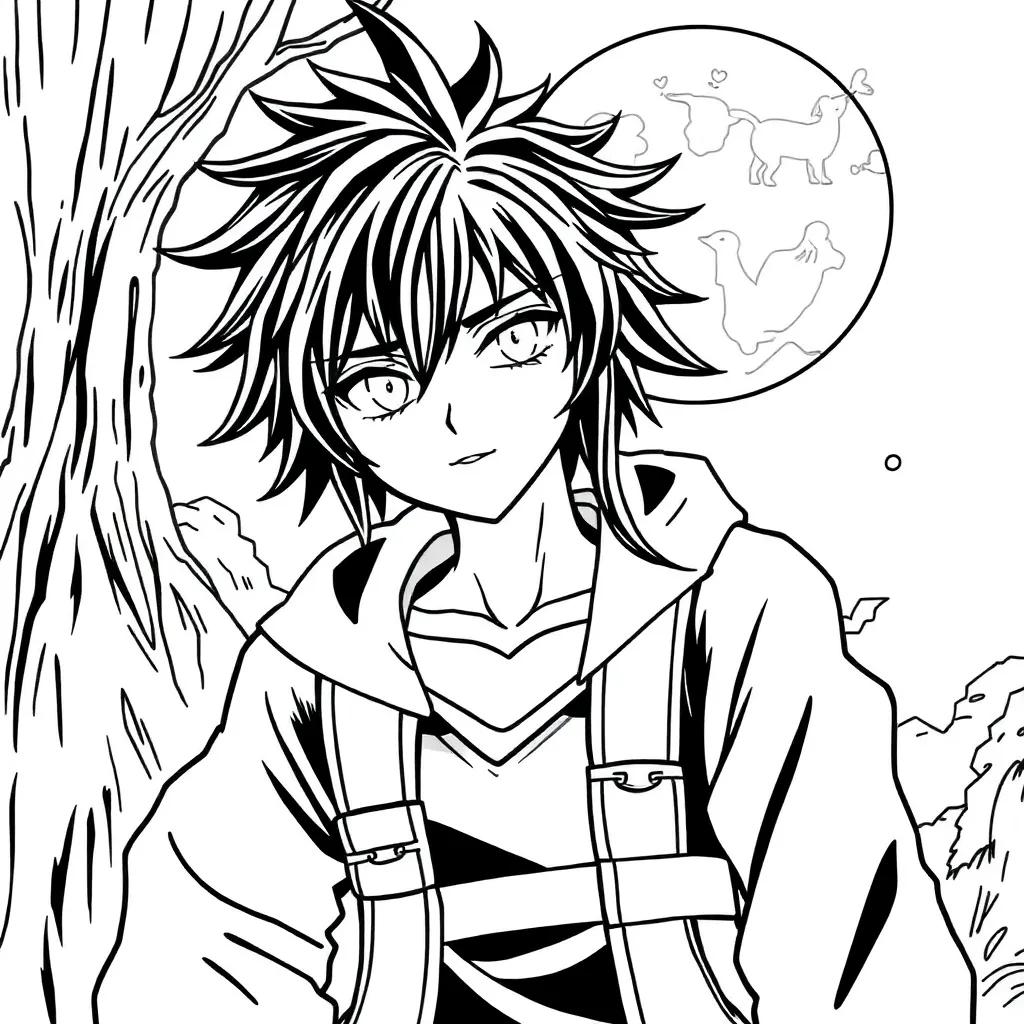 Coloring Pages Of Anime Characters