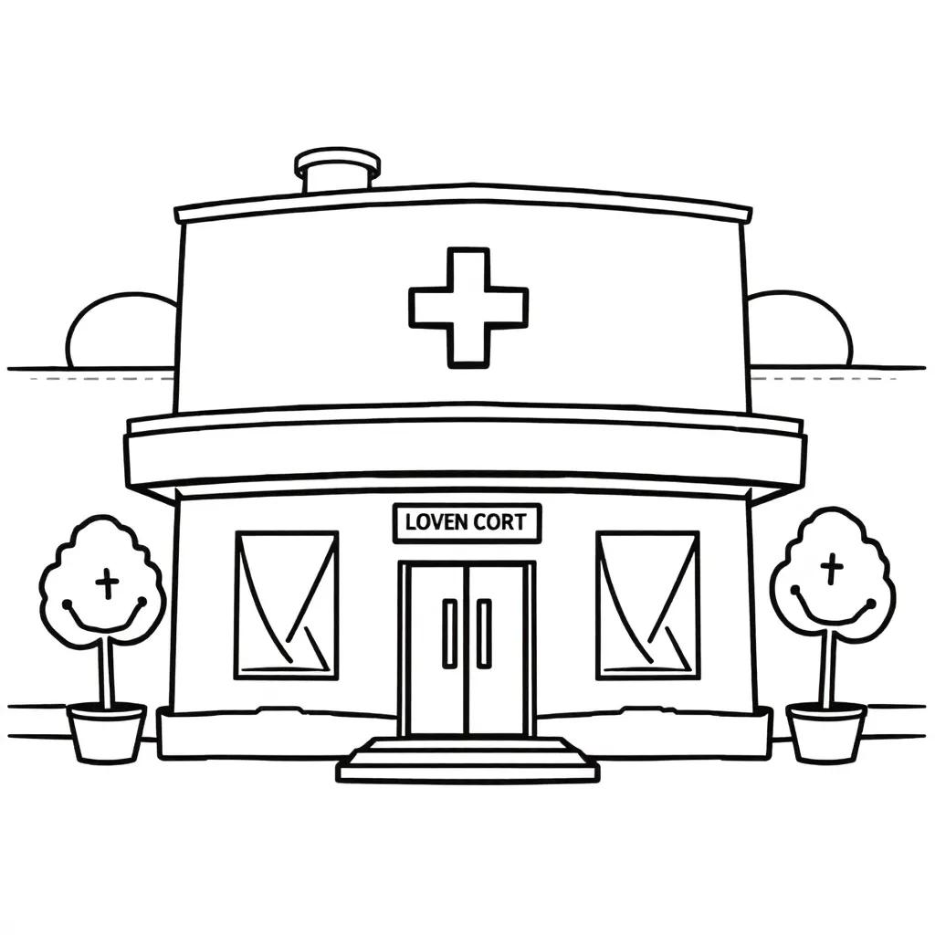 Coloring Pages Of Hospital
