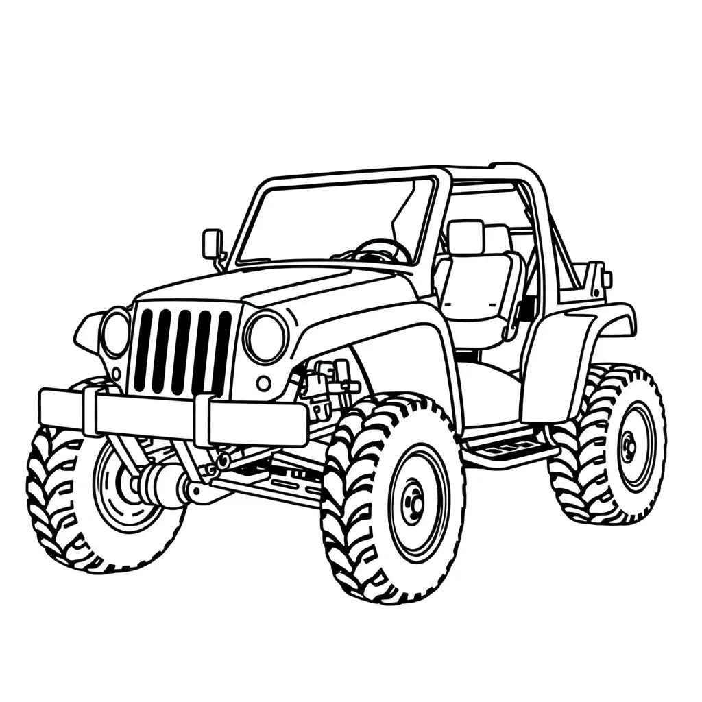 Coloring Pages 4 Wheeler