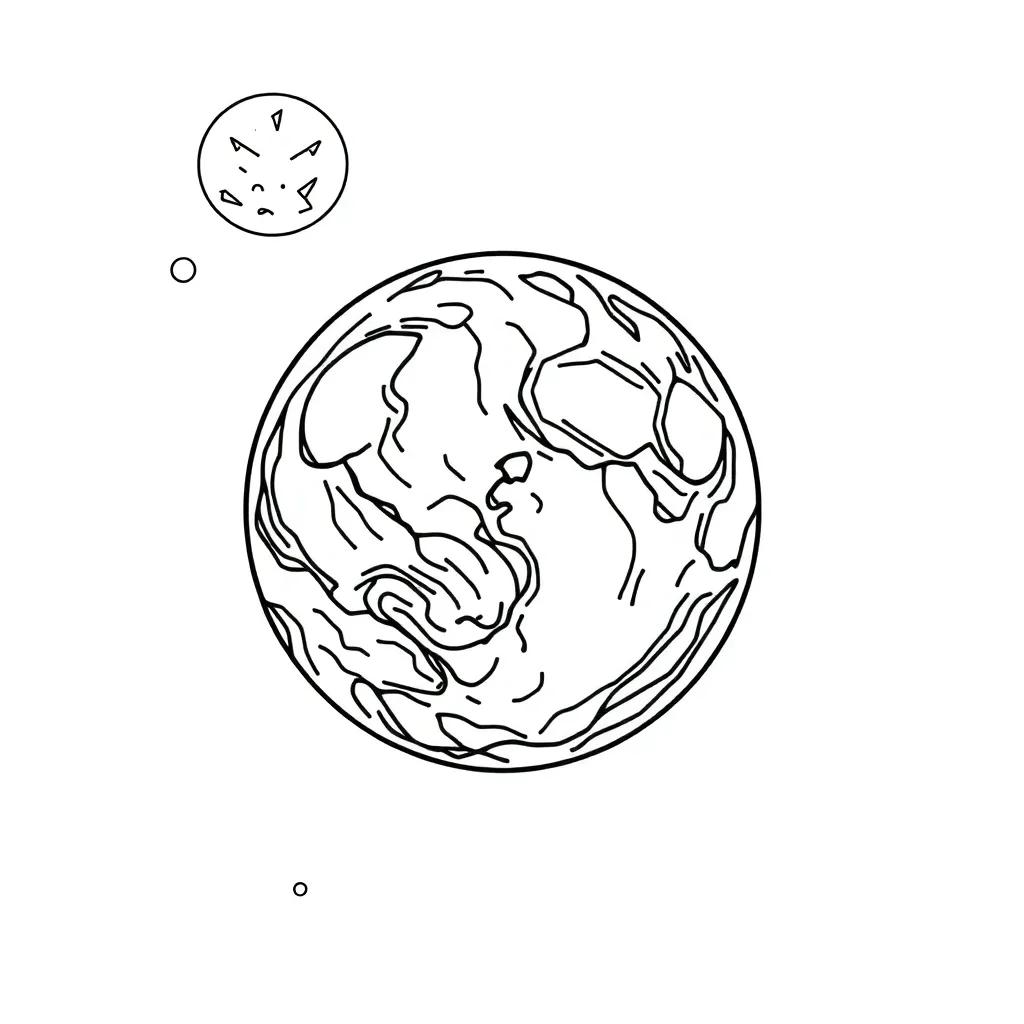 Coloring Pages Of Mercury The Planet