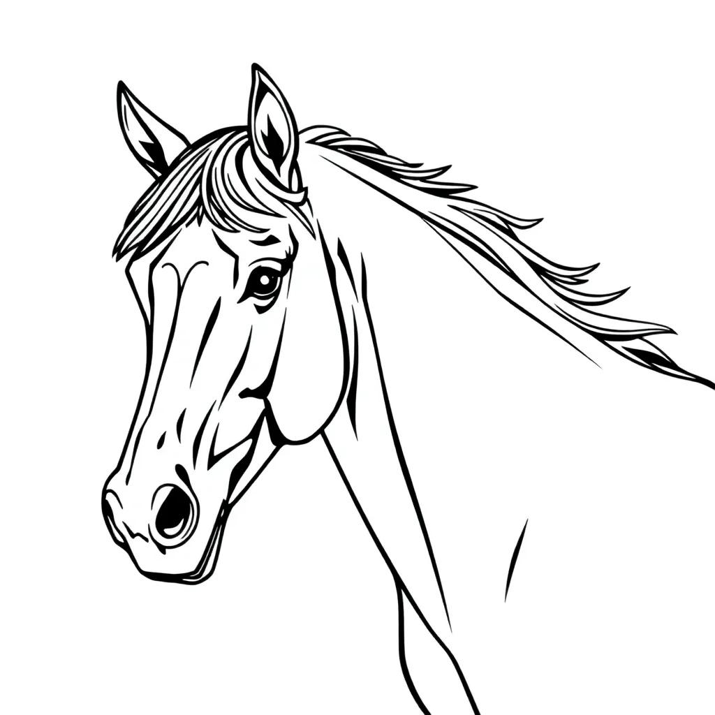 Coloring Pages Of Real Horses