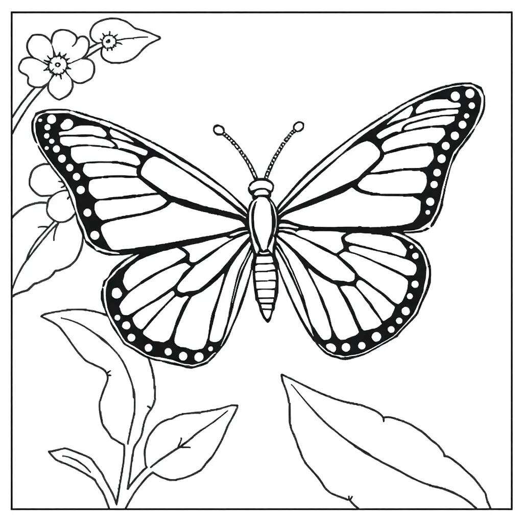 Coloring Pages Butterfly Life Cycle
