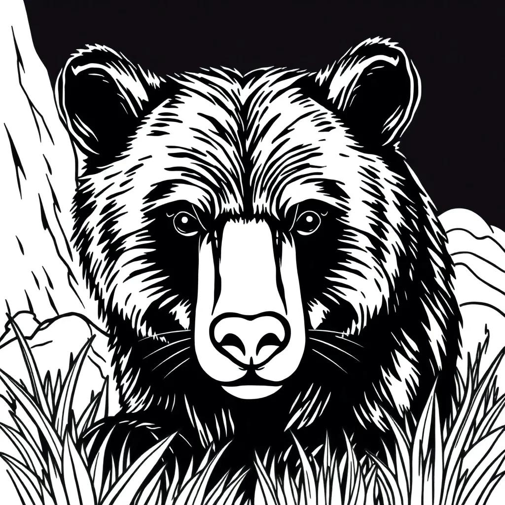 Coloring Pages Black Bear