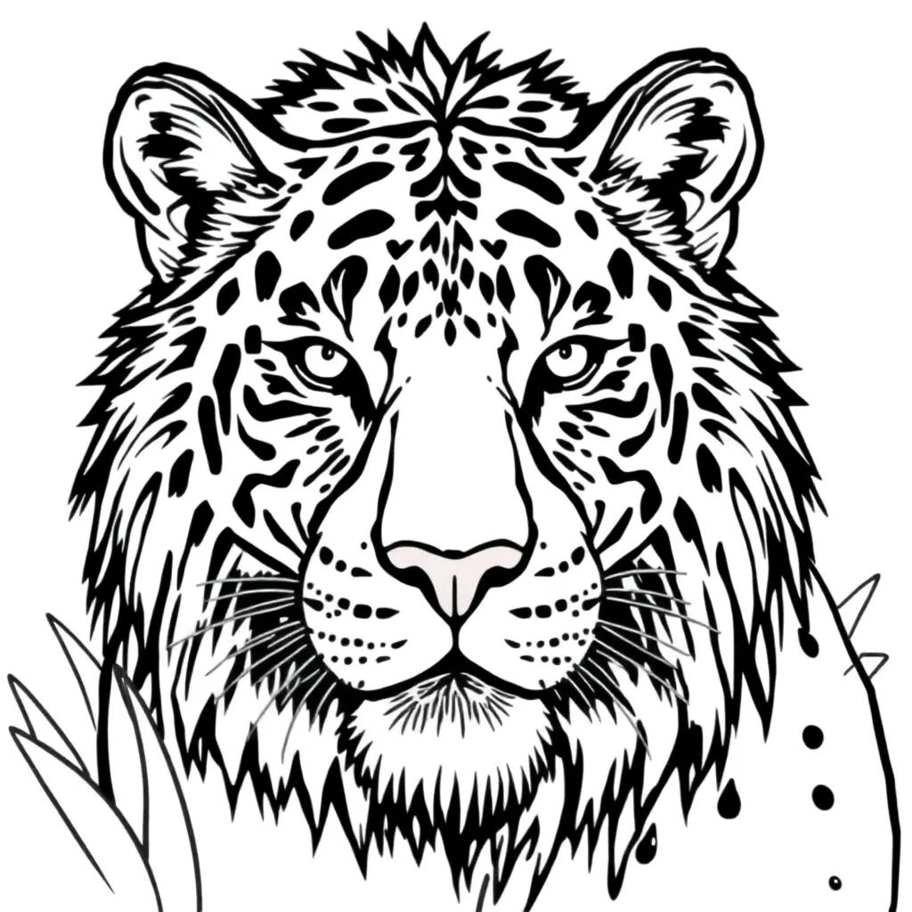 Coloring Pages Of Big Cats
