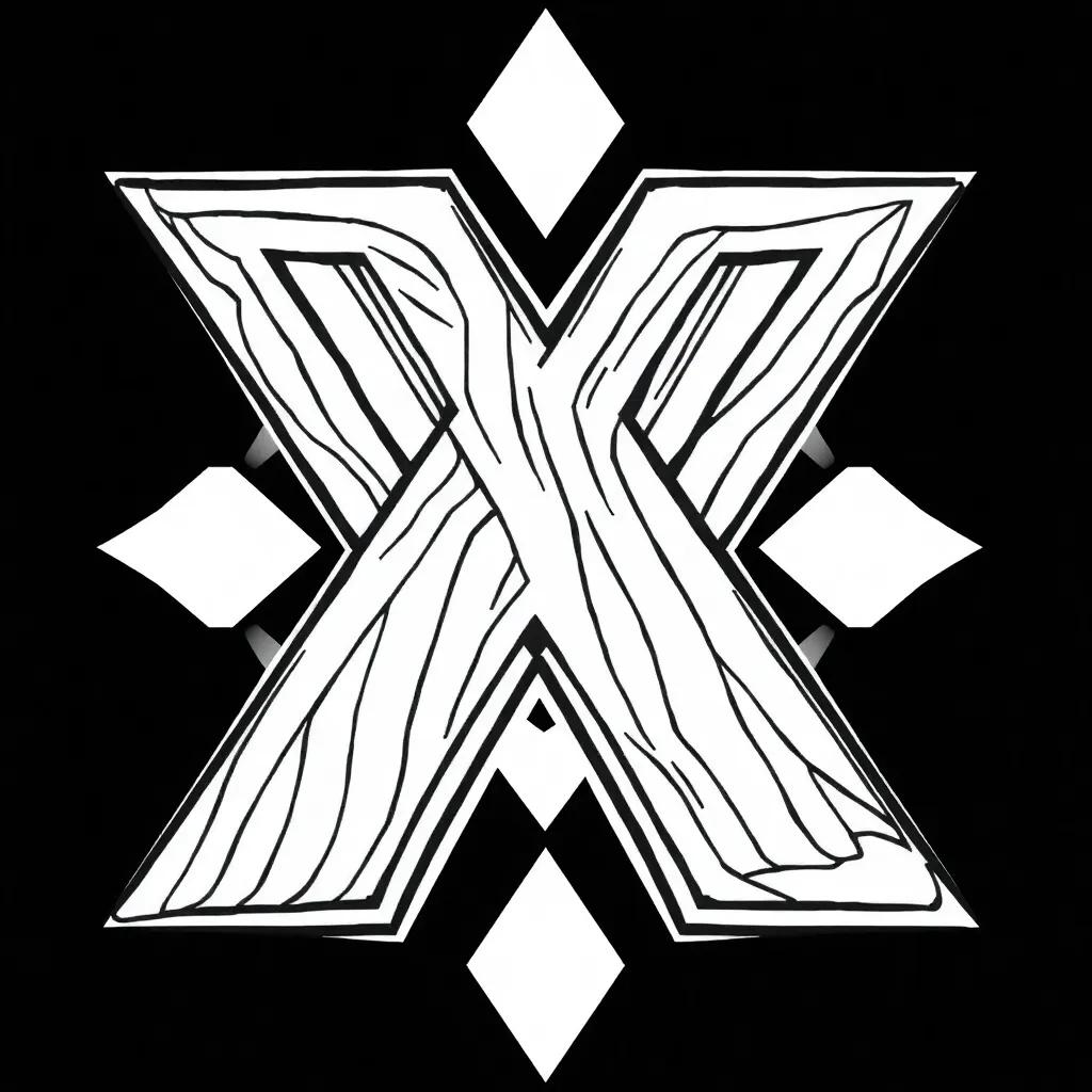 Coloring Pages Letter X