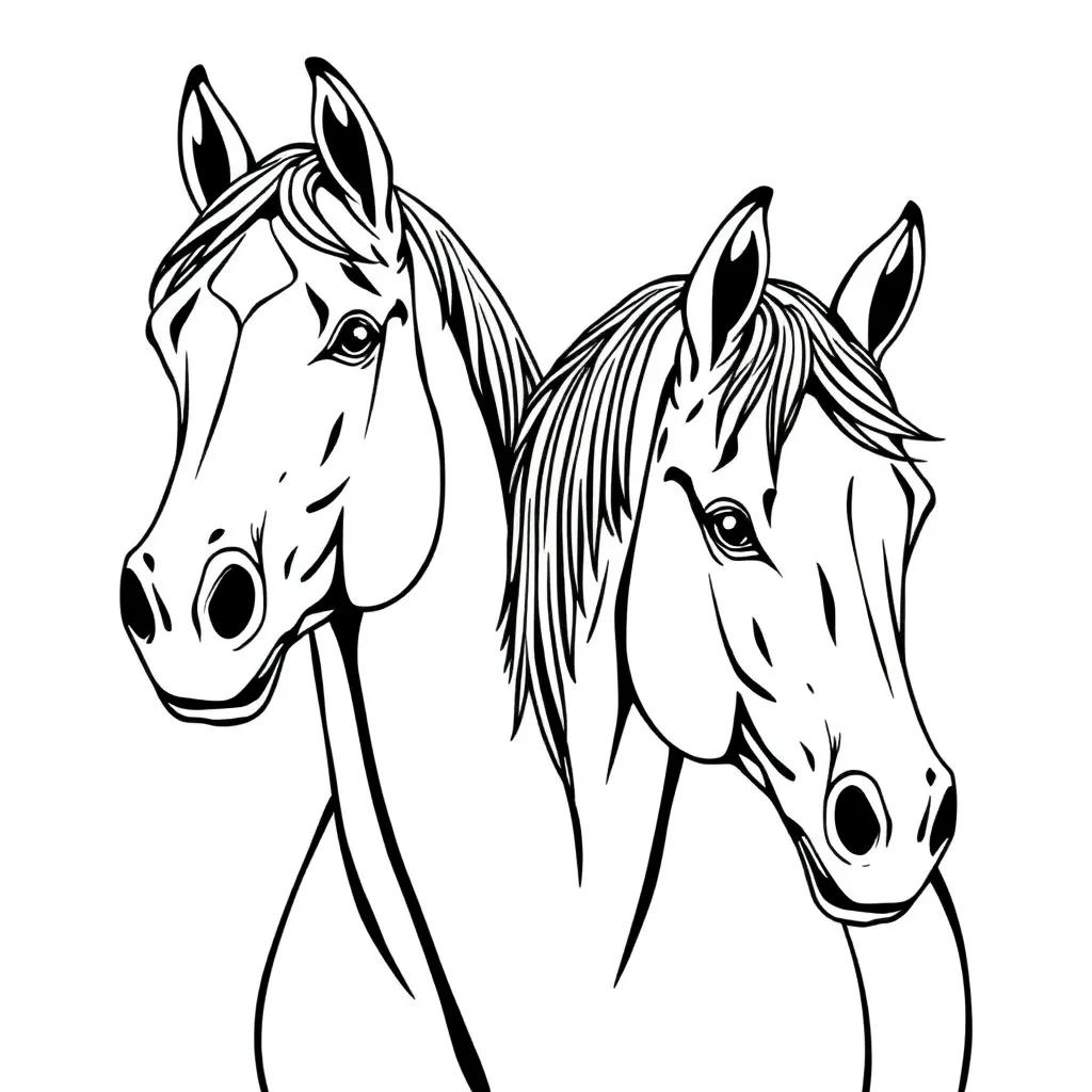 Coloring Pages Horses Free Printable