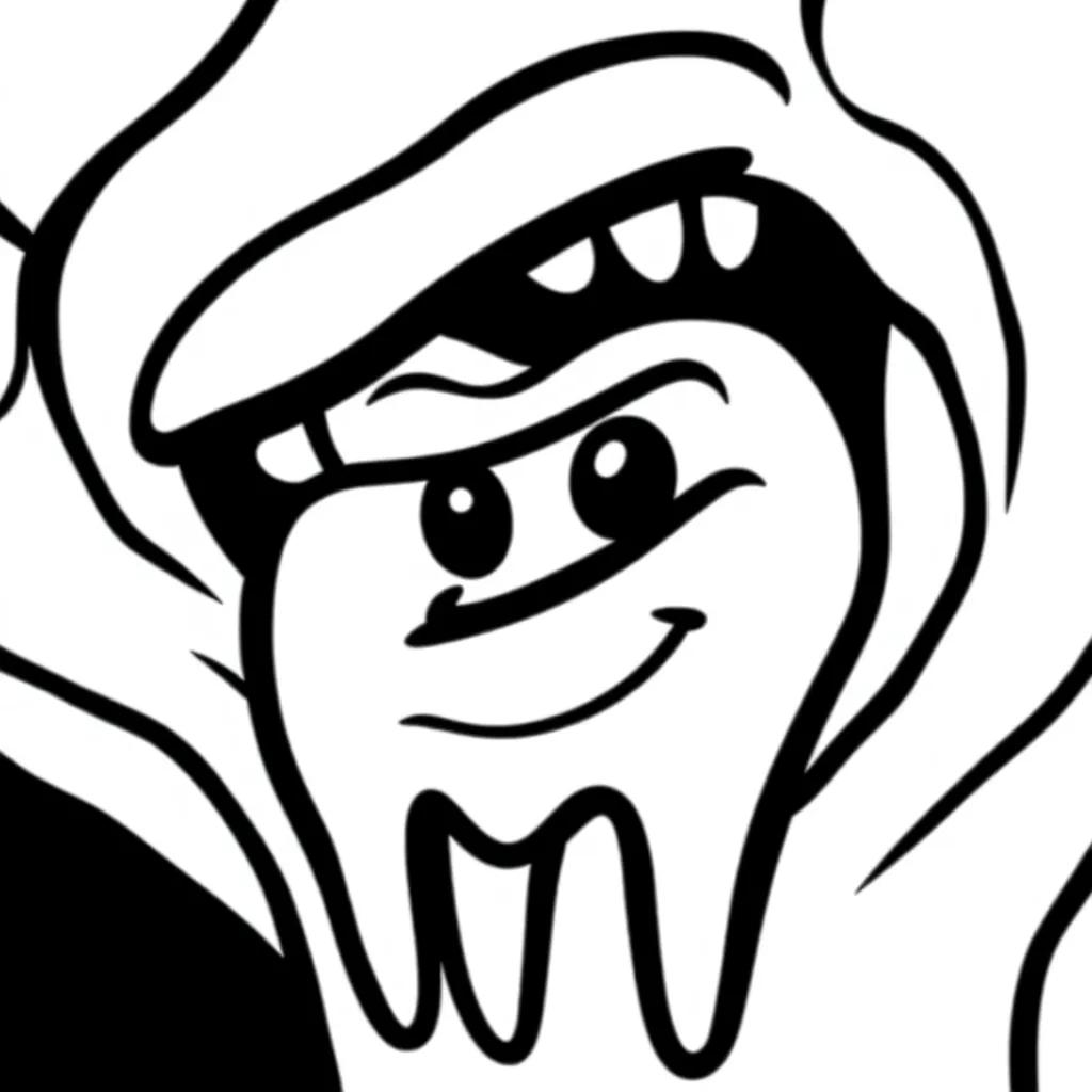 Coloring Pages Of A Tooth