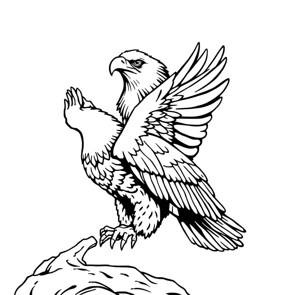 Coloring Page Of Eagle