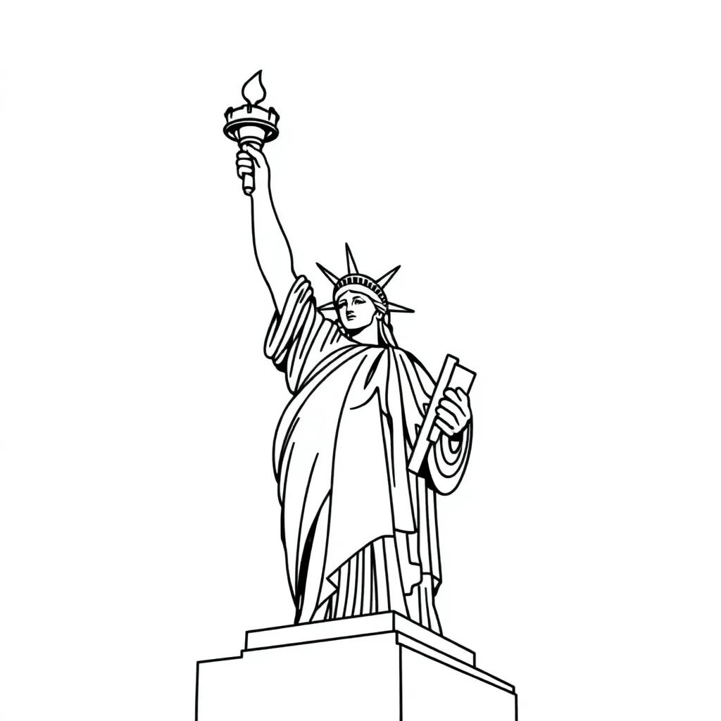 Coloring Page Statue Of Liberty