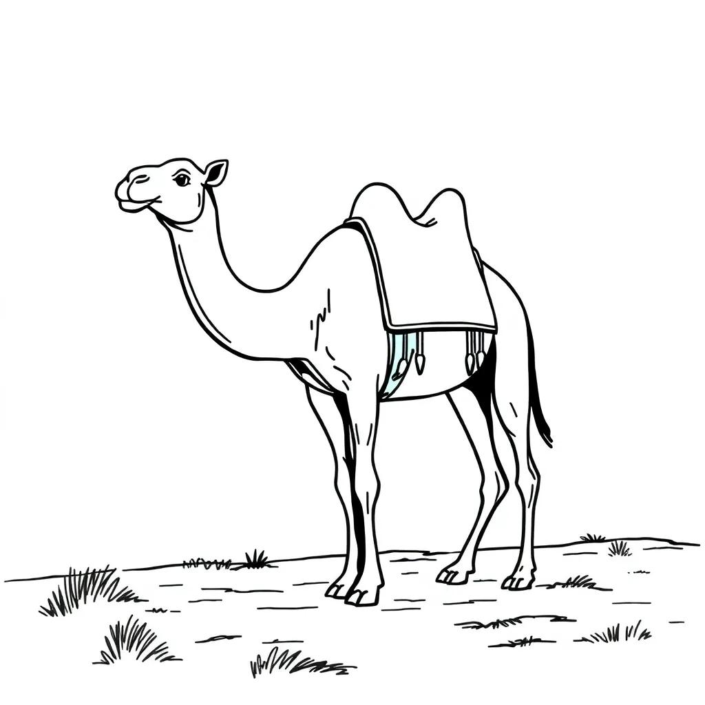 Coloring Page Of Camel