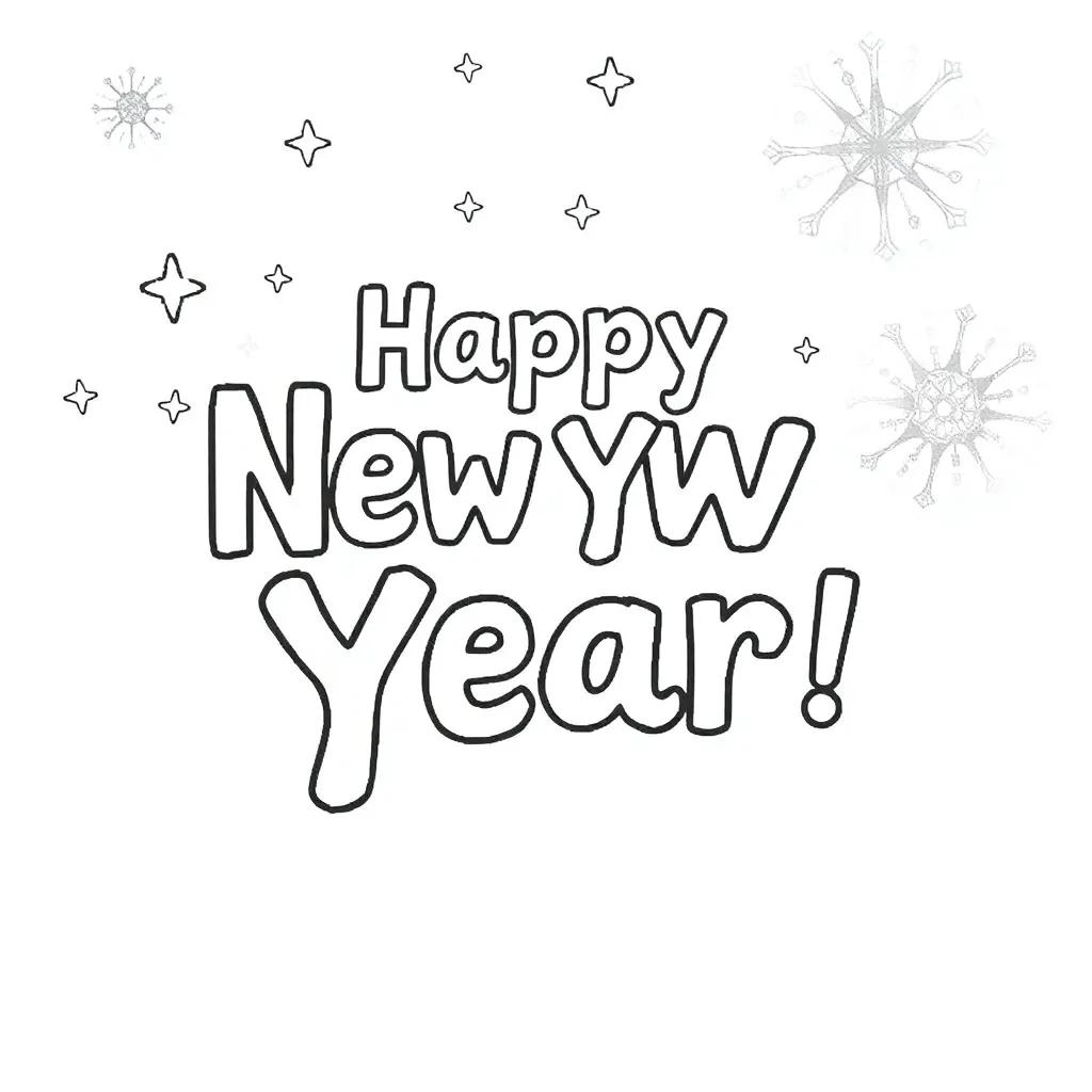 Coloring Pages New Year