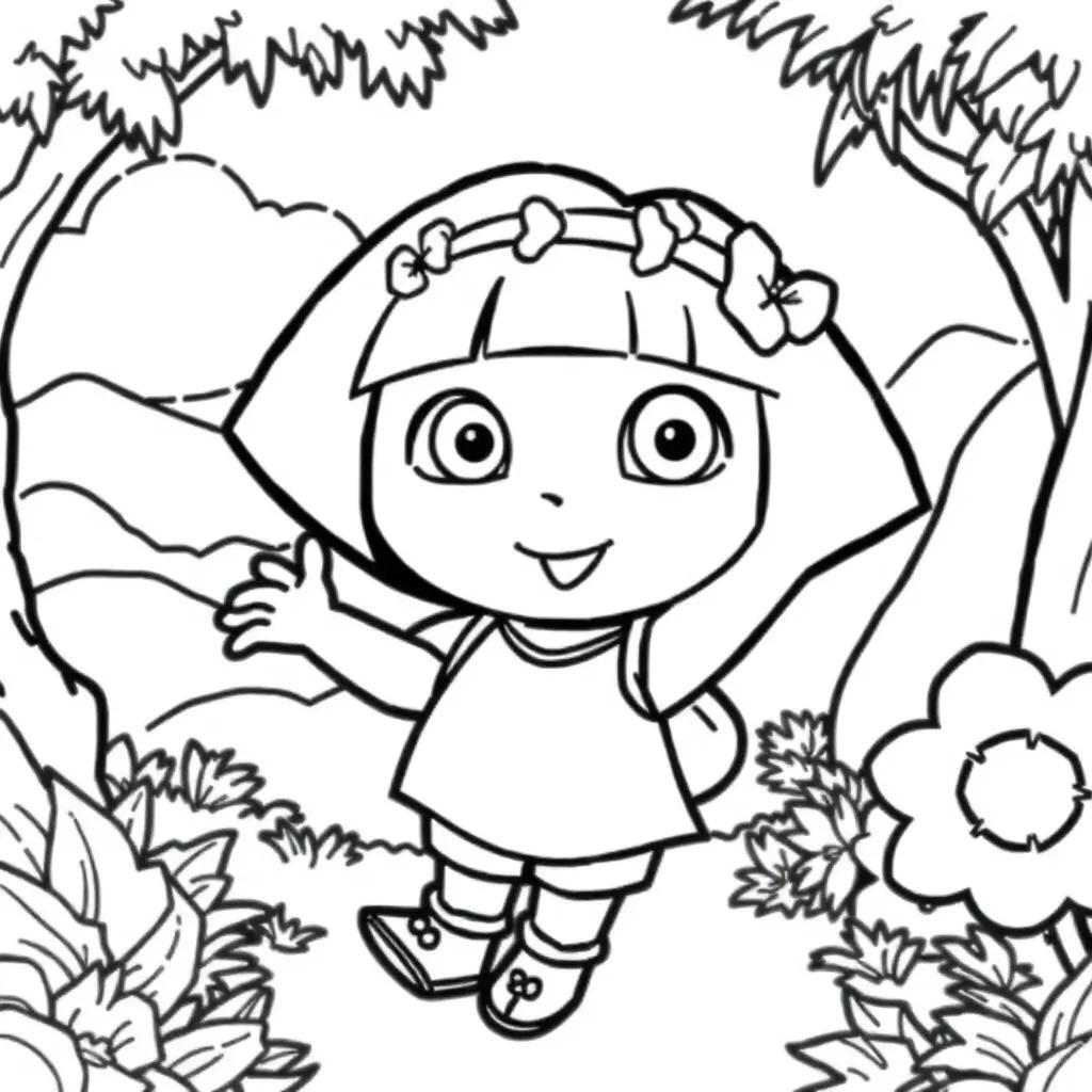 Coloring Pages Dora The Explorer