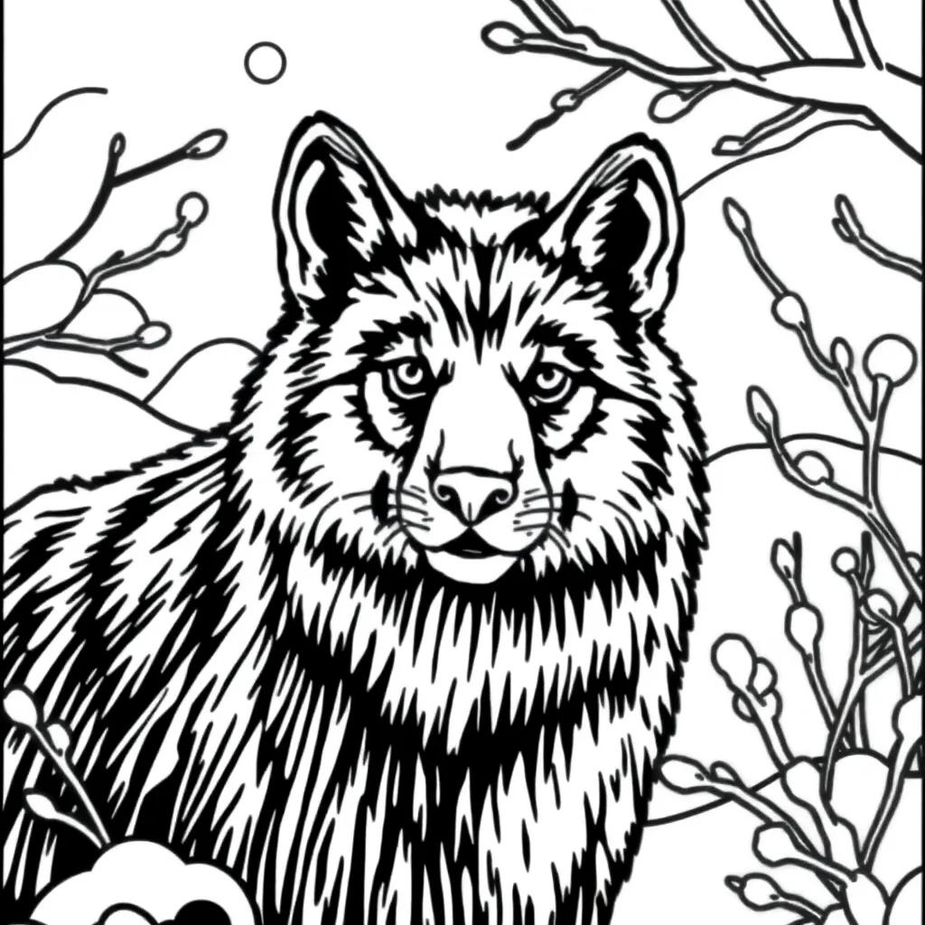 Coloring Pages Of Winter Animals