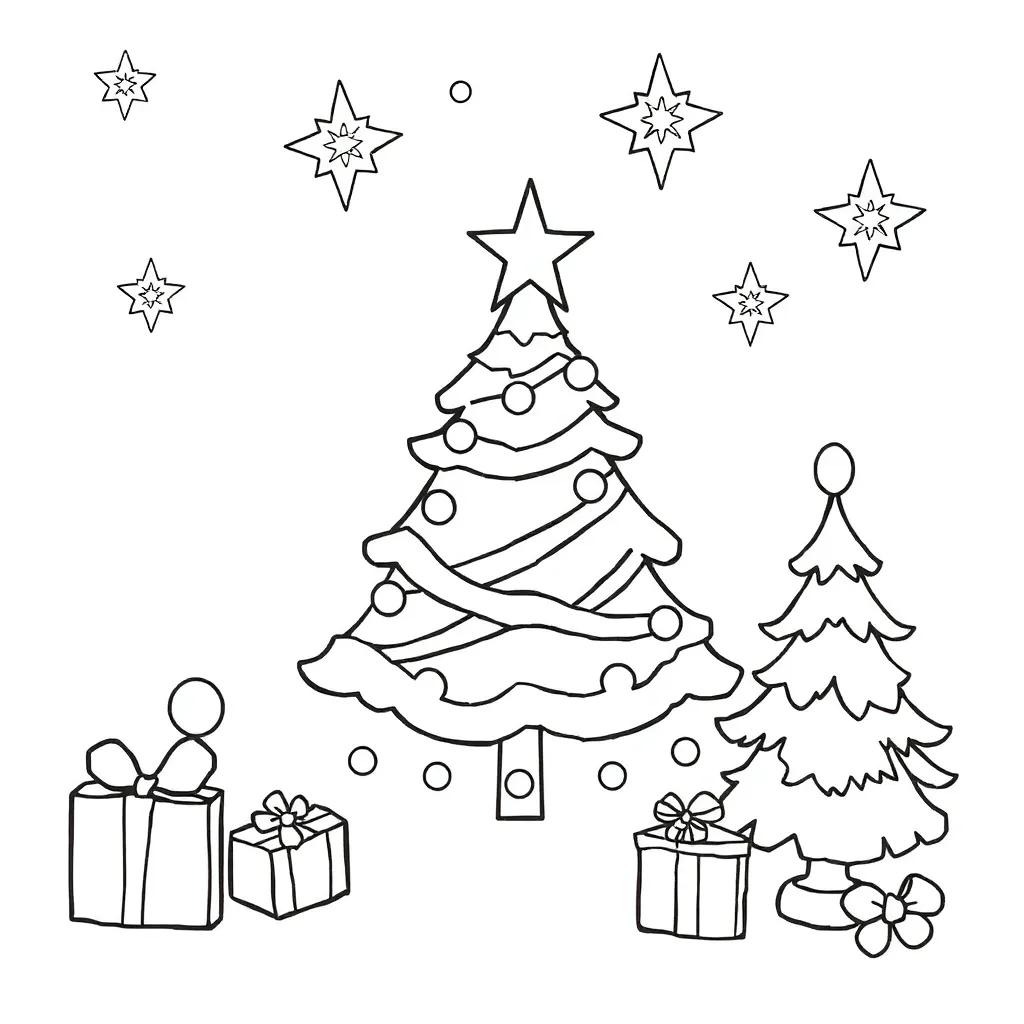 Coloring Pages Christmas Easy
