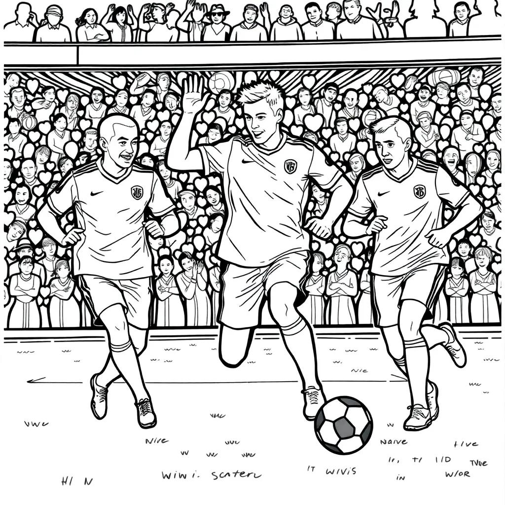Coloring Pages Of Soccer Players