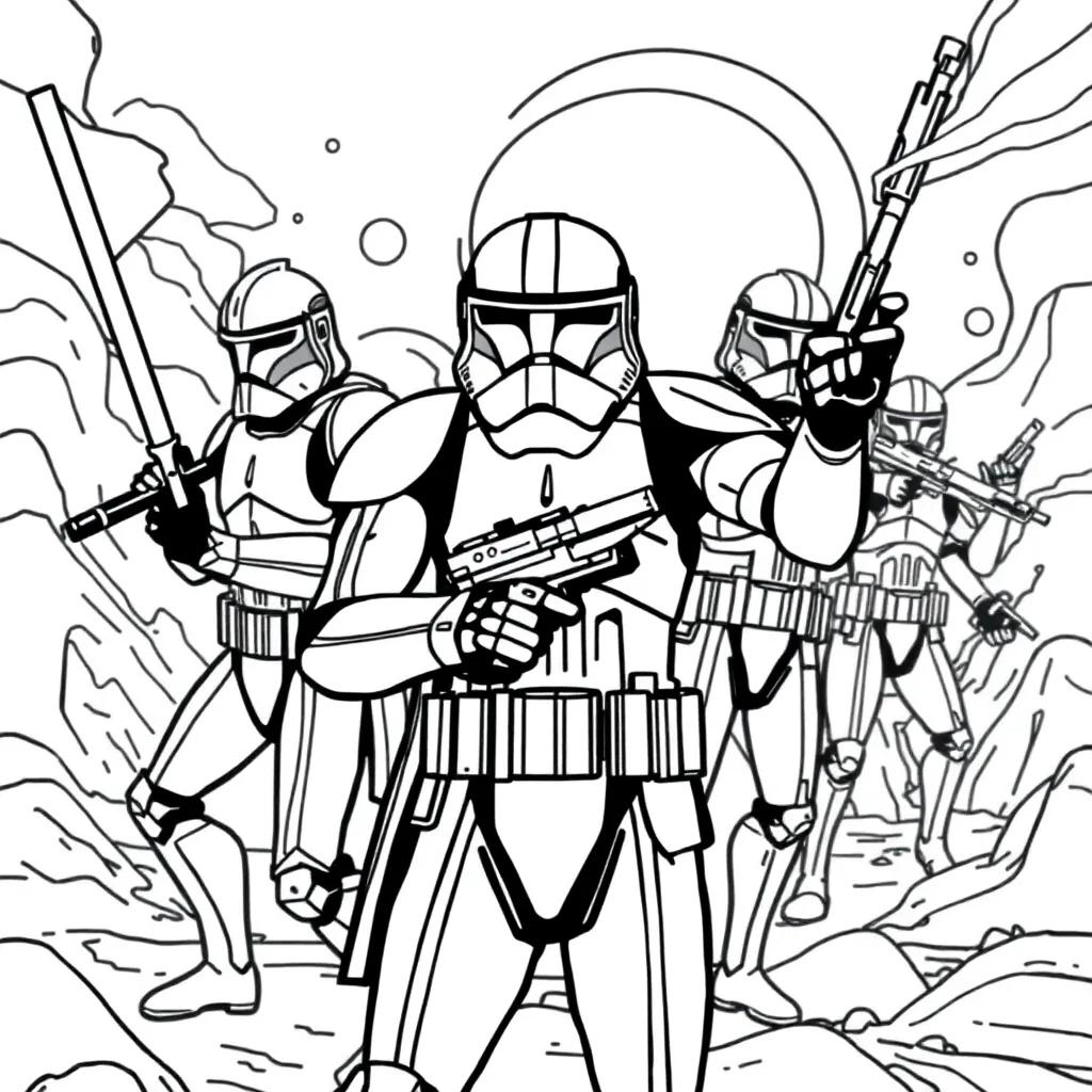 Coloring Pages Clone Wars Coloring Pages Clone Wars