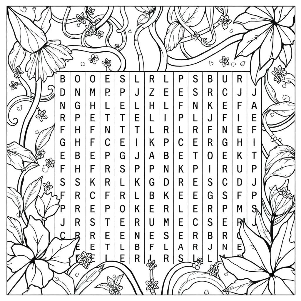 Coloring Pages Of Word Searches