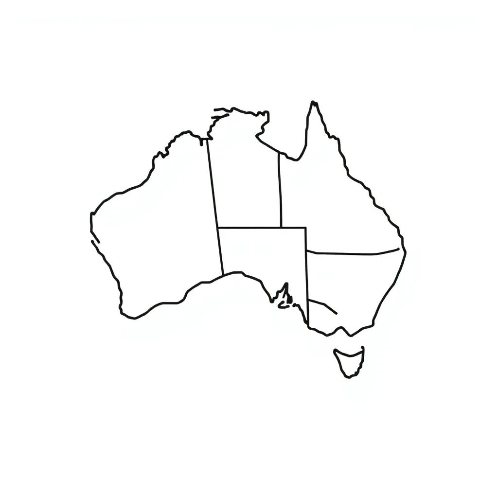 Coloring Page Of Australia