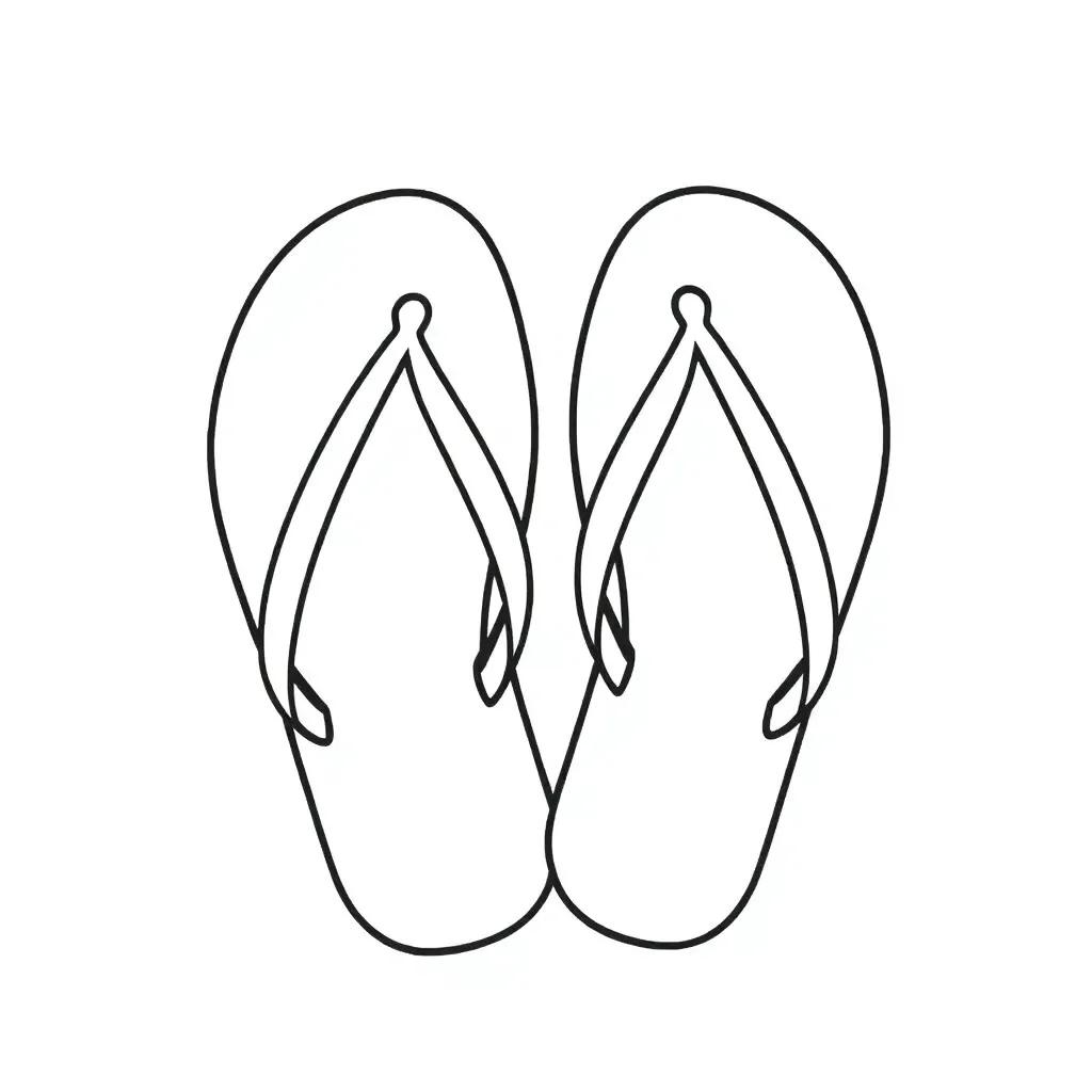 Coloring Pages Flip Flops